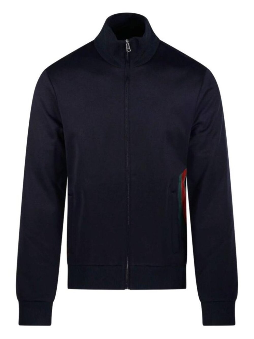 Gucci Zippered Jacket In Jersey With Web Details Tag Size L Men